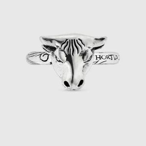 Gucci Anger Forest 925 Silver Bull Ring 6